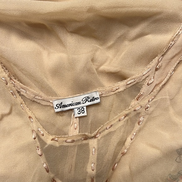 Vintage American Retro Dress Sz 38 / 0 - 4 - Picture 6 of 6